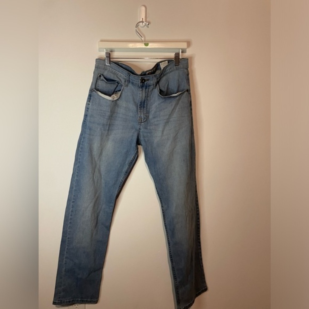Wrangler Slim Straight  Blue Jeans 33 x‎ 32